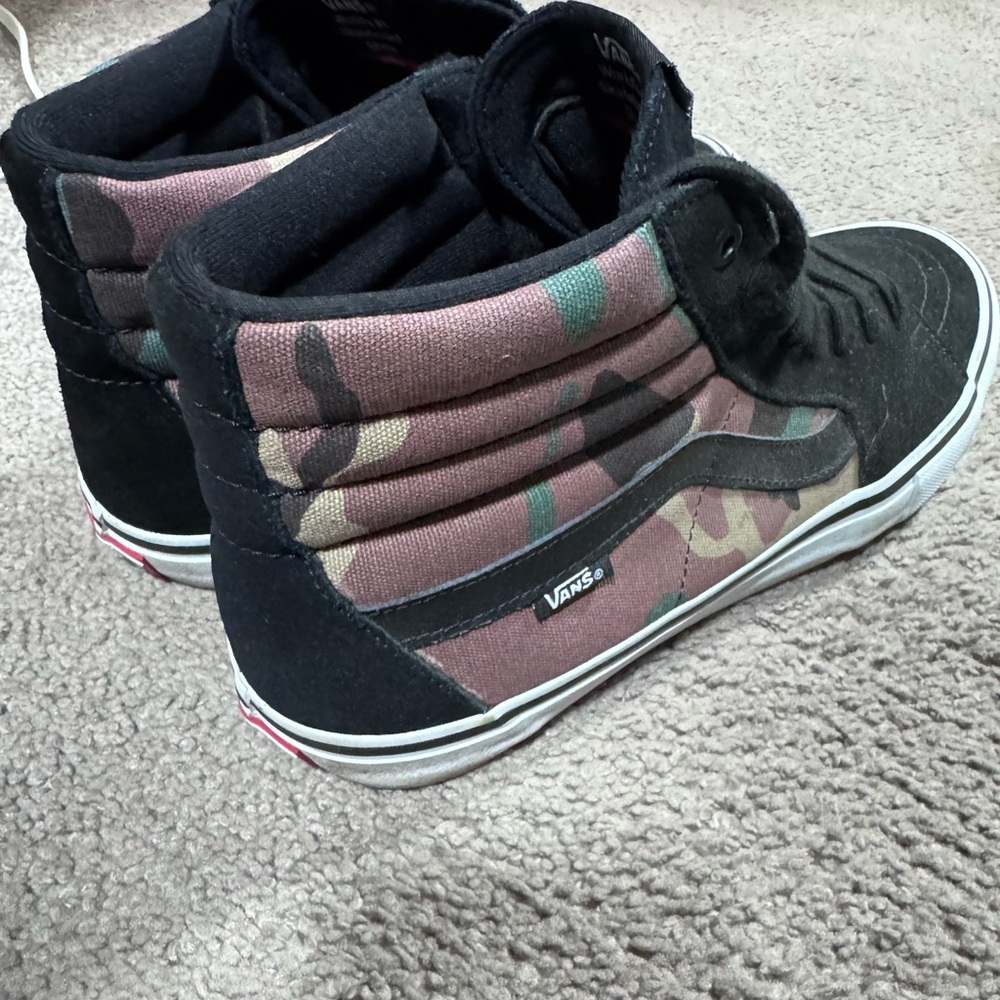 Vans High-Top Sneakers with Camo Design